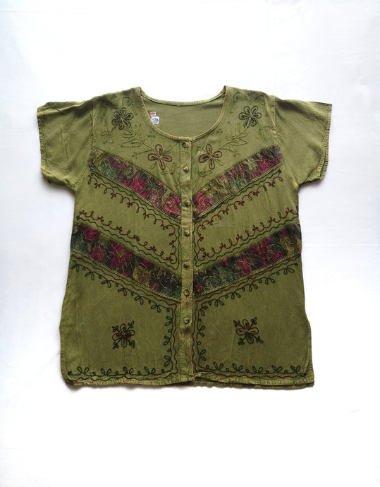 Bohemian Peasant Vintage Top For Her