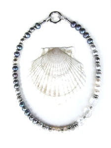 Natural Freshwater Baroque Pearl Necklace - Balance, Fertility, Calming, Happiness