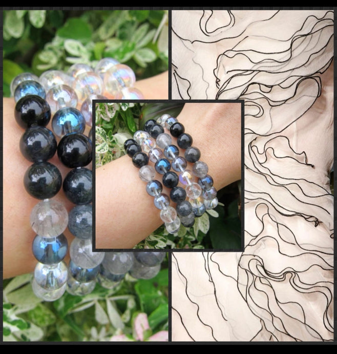 SALE - The Dreamy Blue Quartz Mala Bracelet