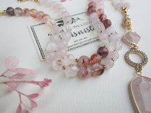 Pink Goddess Rose Quartz Pendant Necklace - Balance, Love, Fertility, Calming, Happiness