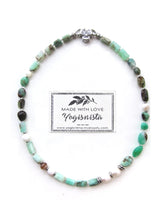 Chrysoprase Australian Jade, Freshwater Pearl Choker Necklace - Abundance, Protection, Prosperity