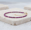 Dainty Gemstone Ruby Bracelet