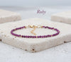 Dainty Gemstone Ruby Bracelet