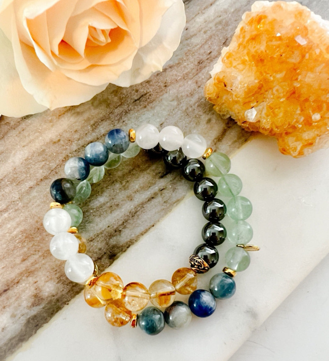 Positive Balance Strength - Mala Bracelet