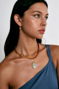 SALE - Golden Glow Beaded Necklace