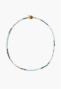 5 Stones Mix Delicate Gemstone Necklace - (select your own gems)