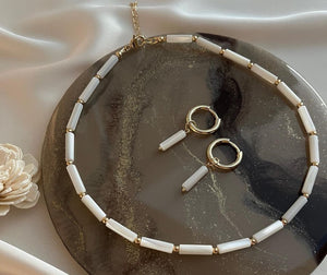 Mother of Pearl Choker Necklace