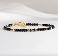 Delicate Black Spinel Bracelet