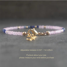 Rose Quartz, Sodalite Delicate Stone Bracelet - Love, Harmony, Balance, Intuition, Confidence