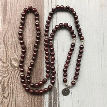 108 Bead Red Garnet Mala Bracelet/Necklace