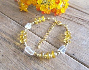 Inner Glow Citrine Quartz Mala Bracelet