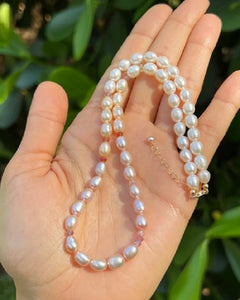 Ombre Freshwater Pearl Necklace - June Birthstone