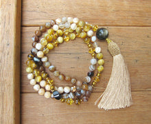 108 Inner Golden Glow Mala Beaded Necklace