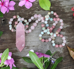 Pink Enchanter Mala necklace for her on valentines day