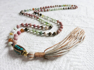 Long Pink Boho Necklaces in wide variety of Mix Tones