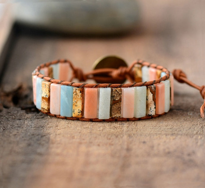 Bohemian Summer Jasper Bracelet - yogisnista