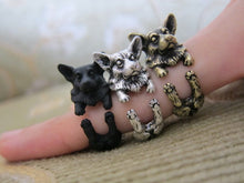 Animal Corgi Wrap Ring (available in 3 colors); Unique Realistic Corgi Puppy Dog Ring; Queen's Corgi Dog - yogisnista