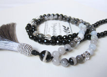 108 Mala Necklace - The Half Eclipse Moon Mala Necklace