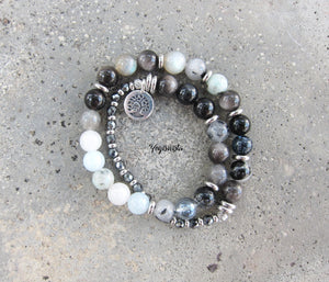 The Half Eclipse Mala in 27 Bead Bracelet