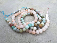 Japa Mala Wrist Bracelet in Aventurine, Amazonite, Buddha Head Bead, Stamped OM Charm - yogisnista