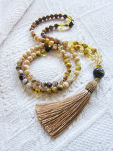 108 Inner Golden Glow Mala Beaded Necklace