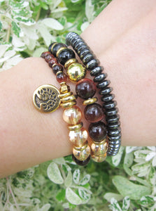 Confidence, Calming + Protection Mala Bracelet