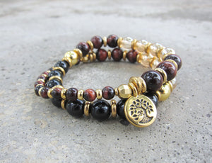 Confidence, Calming + Protection Mala Bracelet