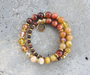 SALE - Radiant Manipura in 27 Beads Mala Bracelet