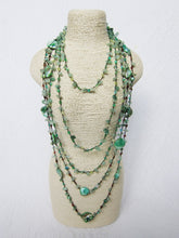 Bohemian Necklaces in Green Aventurine + Turquoise Blue Mix - ALL on SALE!