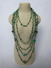 Bohemian Necklaces in Green Aventurine + Turquoise Blue Mix - ALL on SALE!