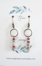 Natural Aqua Terra Jasper Stone Dangling Earrings