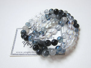 SALE - The Dreamy Blue Quartz Mala Bracelet