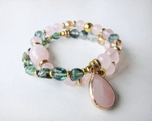 The Princess Mala - Pink & Phantom Quartz Mala Bracelet