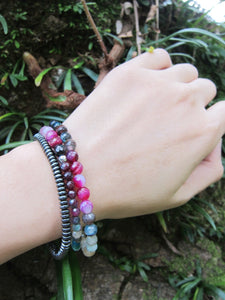 Double Strand Agate Quartz Mix Bracelet - Limited Edition