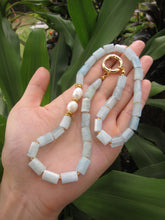 aquamarine baroque pearl necklace