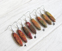 Natural Jasper Stone Earrings (1 pair) - Limited Edition