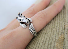 Animal Unicorn Wrap Ring; Cute Unique 3D animal ring, Adjustable Unicorn Ring - yogisnista