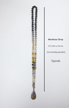 SALE - Self Esteem + Decisiveness Beaded Mala Necklace in Bumblebee Jasper Stone Pendant