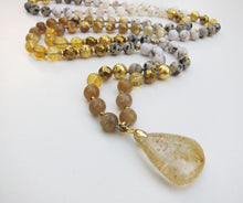 108 Inner Glow Citrine Quartz Mala Beaded Necklace - Limited Edition