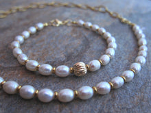 Bora Bora Freshwater Pearl, Stainless Gold Chain Necklace - June Birthstone