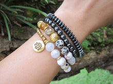 SALE - 27 Bead Inner Glow Citrine Quartz Mala Bracelet