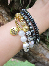 SALE - 27 Bead Inner Glow Citrine Quartz Mala Bracelet