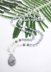 The Tranquil Mala Pendant Necklace in 108 Beads