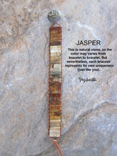 SALE - Picasso Jasper Mix Tubestone Cuff Bracelet - Ltd Edition