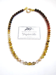 SALE - Golden Glow Beaded Necklace