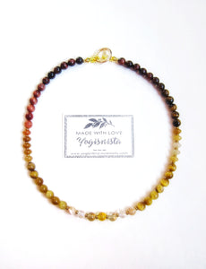 SALE - Golden Glow Beaded Necklace