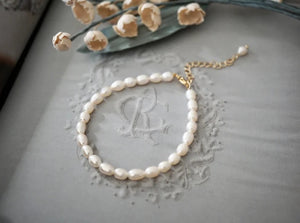 Bora Bora Pearl Mala Bracelet - Balance, Fertility, Calming