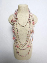 Long Pink Boho Necklaces in wide variety of Mix Tones