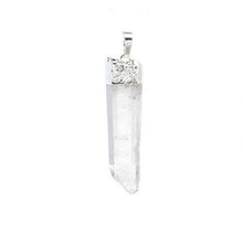 Blush Rose Quartz in Clear Point Pendant Necklace