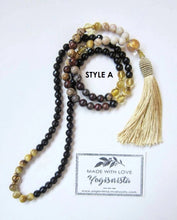 Bohemian Necklaces in Goddess Gold Tone Mala Necklace